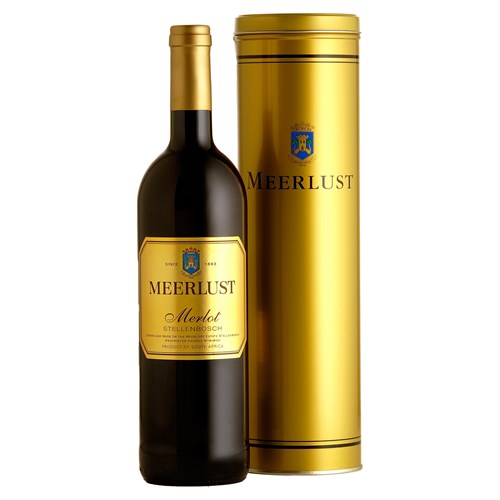 Meerlust Merlot 75cl in Gift Tin - South African Red Wine - Perfect Gift
